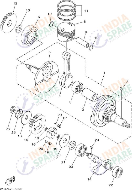 CRANKSHAFT & PISTON